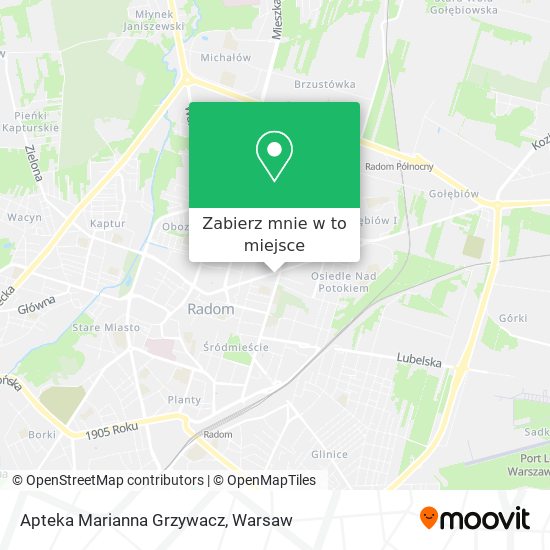 Mapa Apteka Marianna Grzywacz