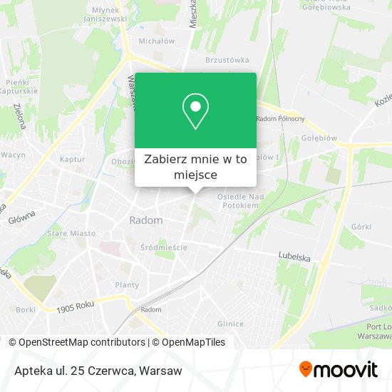 Mapa Apteka ul. 25 Czerwca