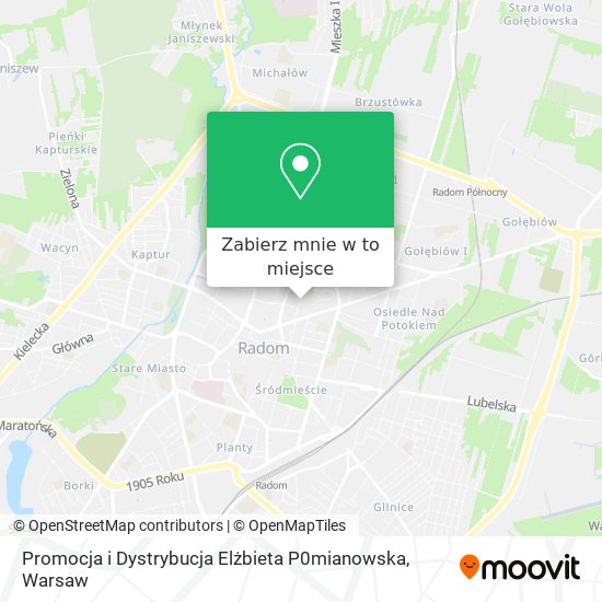 Mapa Promocja i Dystrybucja Elżbieta P0mianowska