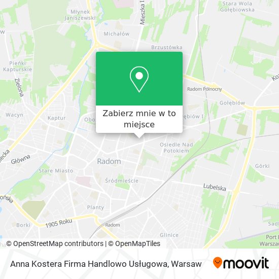 Mapa Anna Kostera Firma Handlowo Usługowa