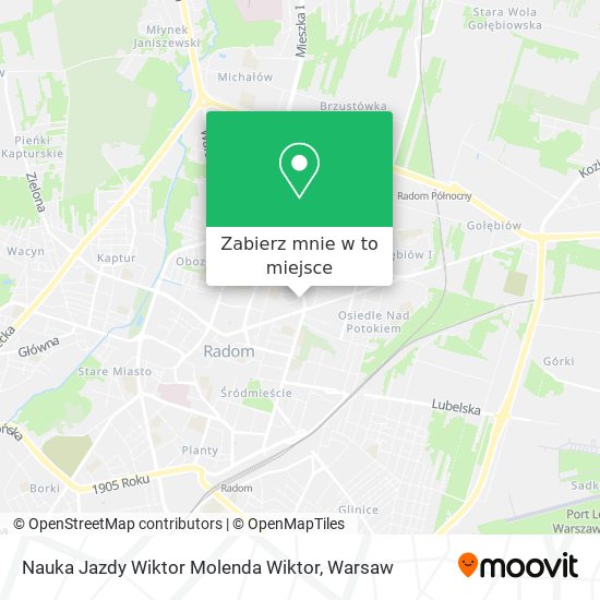 Mapa Nauka Jazdy Wiktor Molenda Wiktor