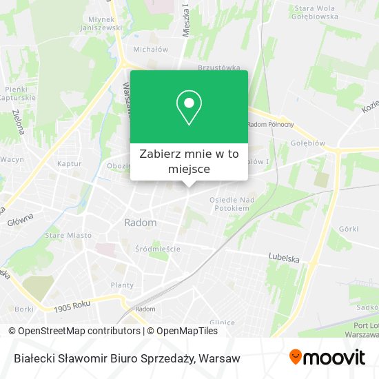 Mapa Białecki Sławomir Biuro Sprzedaży