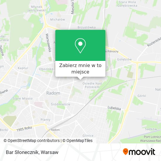 Mapa Bar Słonecznik