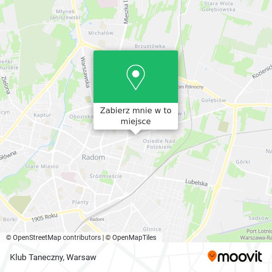 Mapa Klub Taneczny