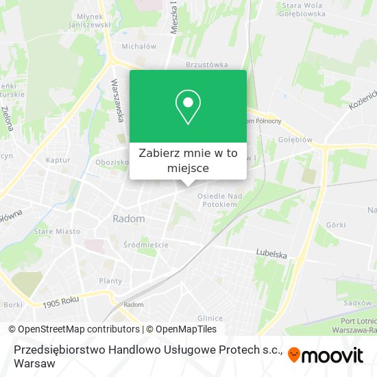 Mapa Przedsiębiorstwo Handlowo Usługowe Protech s.c.