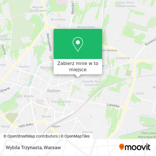 Mapa Wybila Trzynasta