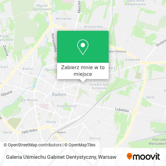 Mapa Galeria Uśmiechu Gabinet Dentystyczny