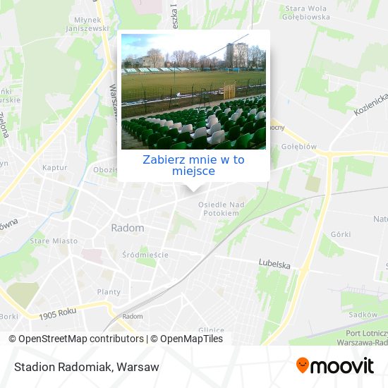 Mapa Stadion Radomiak