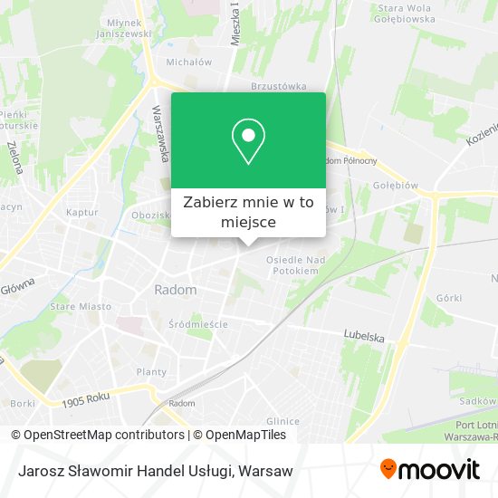 Mapa Jarosz Sławomir Handel Usługi