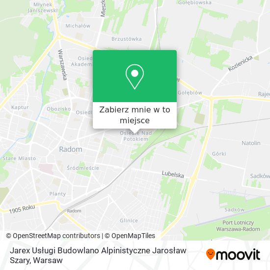 Mapa Jarex Usługi Budowlano Alpinistyczne Jarosław Szary