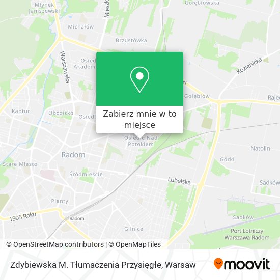 Mapa Zdybiewska M. Tłumaczenia Przysięgłe