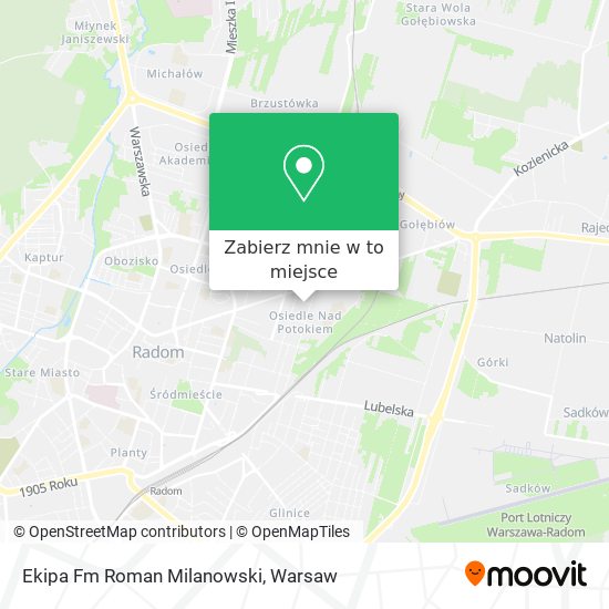 Mapa Ekipa Fm Roman Milanowski