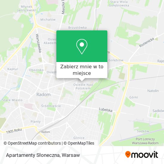 Mapa Apartamenty Słoneczna