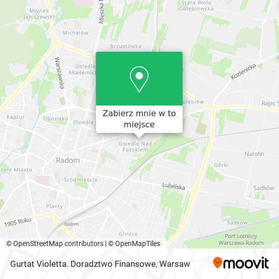 Mapa Gurtat Violetta. Doradztwo Finansowe