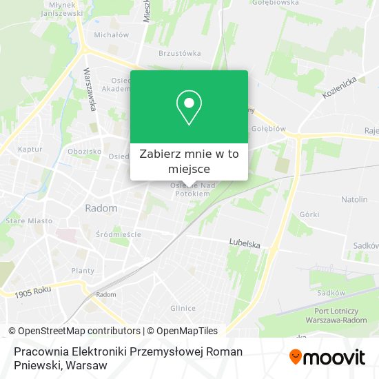 Mapa Pracownia Elektroniki Przemysłowej Roman Pniewski