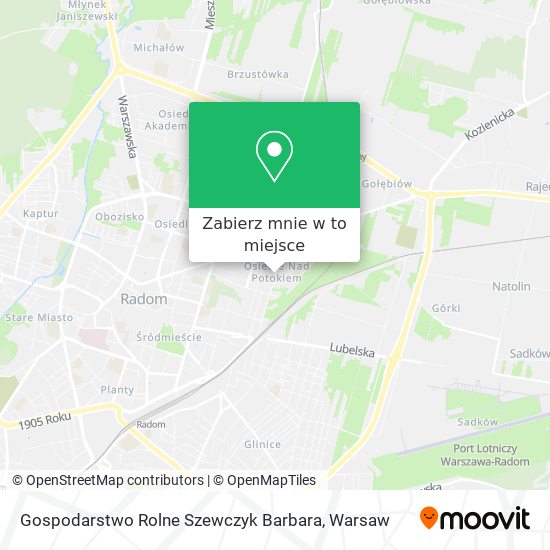 Mapa Gospodarstwo Rolne Szewczyk Barbara