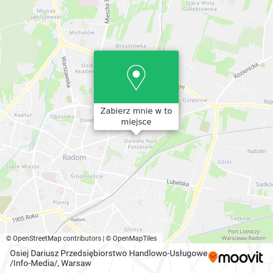 Mapa Osiej Dariusz Przedsiębiorstwo Handlowo-Usługowe /Info-Media/