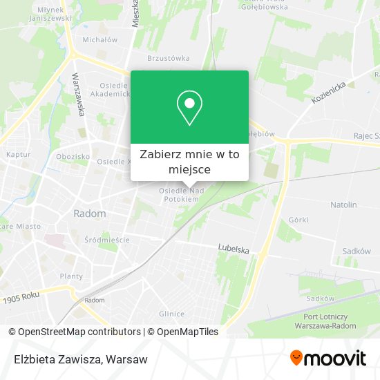 Mapa Elżbieta Zawisza