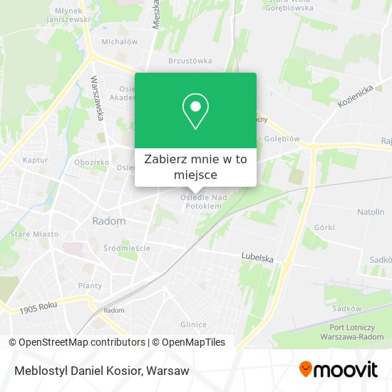 Mapa Meblostyl Daniel Kosior