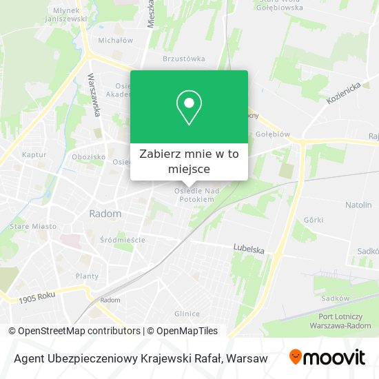 Mapa Agent Ubezpieczeniowy Krajewski Rafał