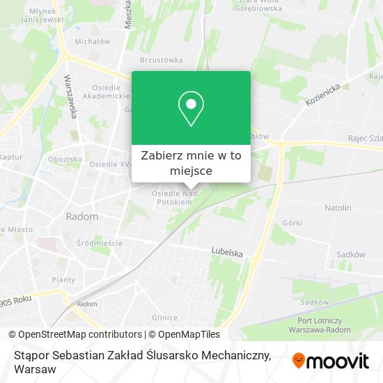 Mapa Stąpor Sebastian Zakład Ślusarsko Mechaniczny