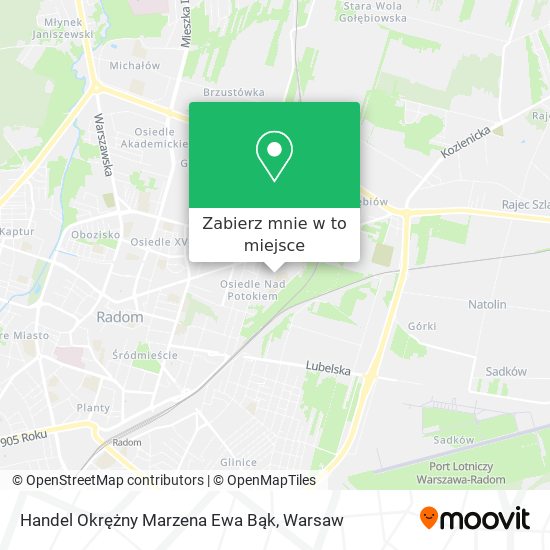 Mapa Handel Okrężny Marzena Ewa Bąk