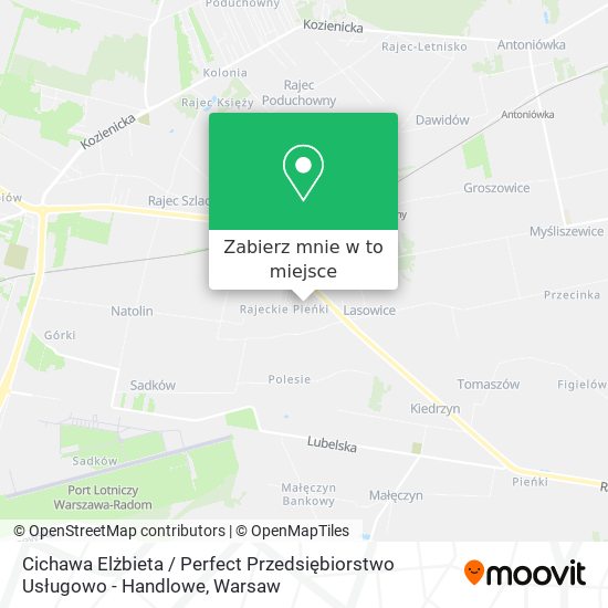 Mapa Cichawa Elżbieta / Perfect Przedsiębiorstwo Usługowo - Handlowe