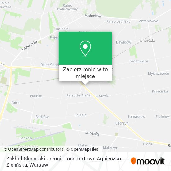 Mapa Zakład Ślusarski Usługi Transportowe Agnieszka Zielińska