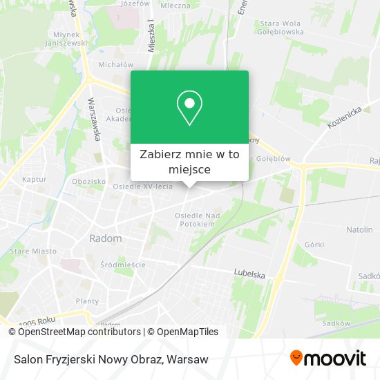 Mapa Salon Fryzjerski Nowy Obraz