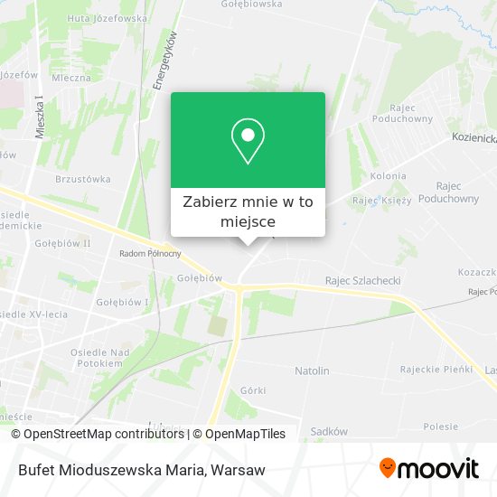 Mapa Bufet Mioduszewska Maria