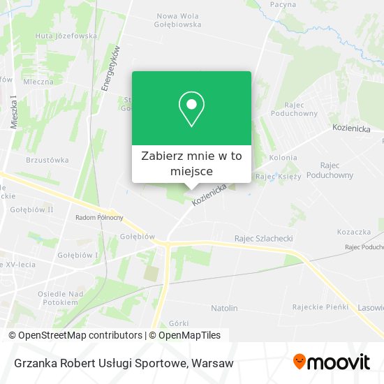 Mapa Grzanka Robert Usługi Sportowe