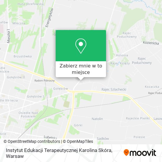 Mapa Instytut Edukacji Terapeutycznej Karolina Skóra