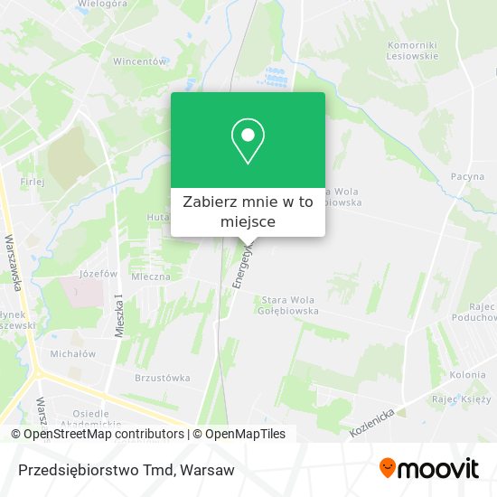 Mapa Przedsiębiorstwo Tmd