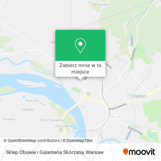 Mapa Sklep Obuwie i Galanteria Skórzana