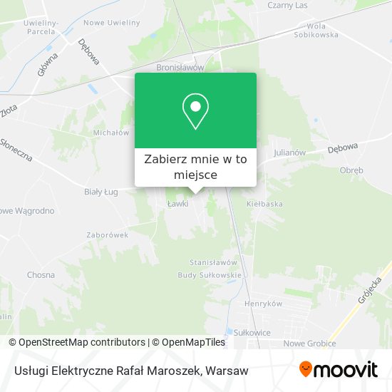 Mapa Usługi Elektryczne Rafał Maroszek