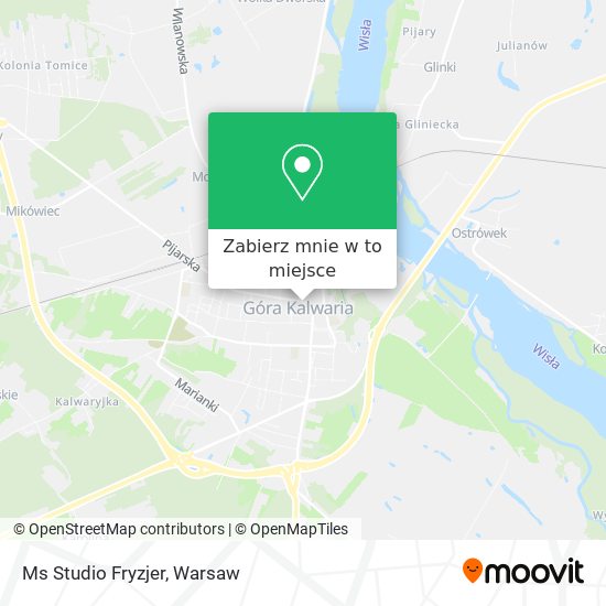 Mapa Ms Studio Fryzjer