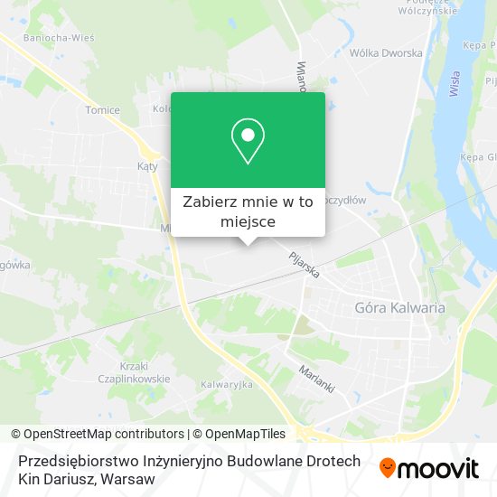 Mapa Przedsiębiorstwo Inżynieryjno Budowlane Drotech Kin Dariusz