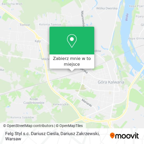 Mapa Felg Styl s.c. Dariusz Cieśla, Dariusz Zakrzewski