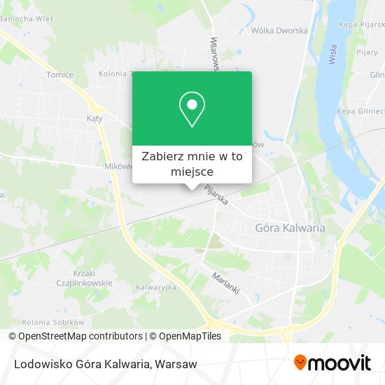 Mapa Lodowisko Góra Kalwaria