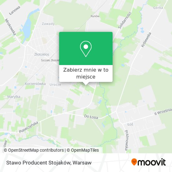 Mapa Stawo Producent Stojaków