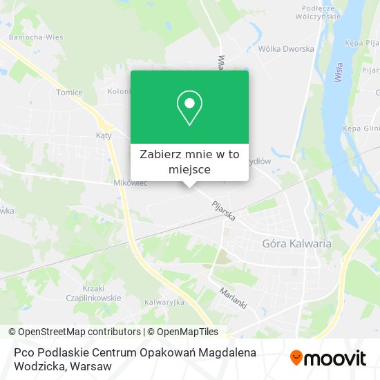 Mapa Pco Podlaskie Centrum Opakowań Magdalena Wodzicka