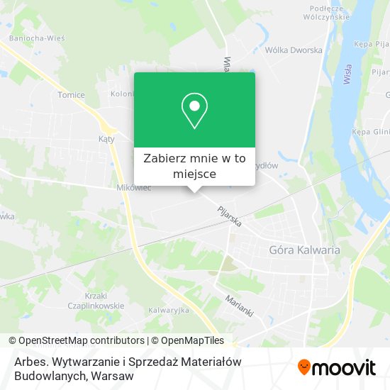 Mapa Arbes. Wytwarzanie i Sprzedaż Materiałów Budowlanych