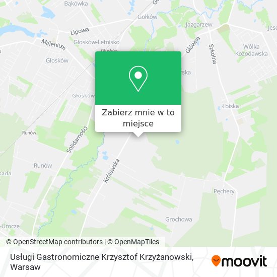 Mapa Usługi Gastronomiczne Krzysztof Krzyżanowski