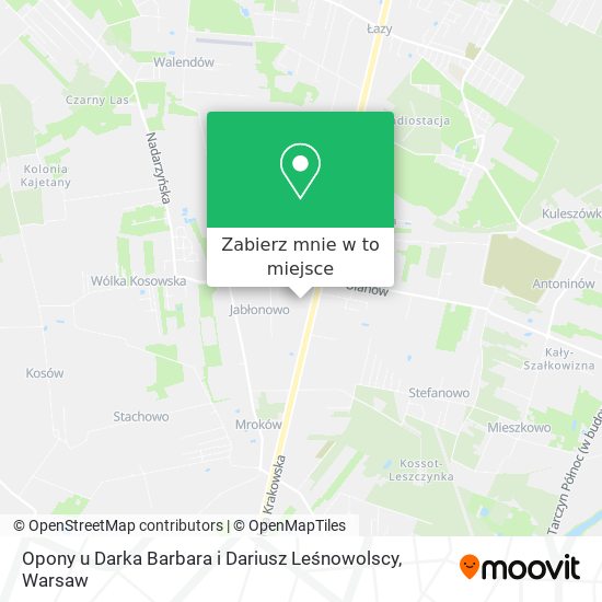 Mapa Opony u Darka Barbara i Dariusz Leśnowolscy