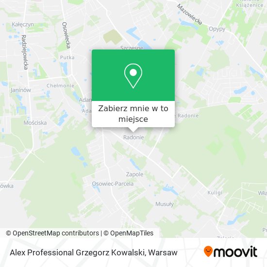 Mapa Alex Professional Grzegorz Kowalski