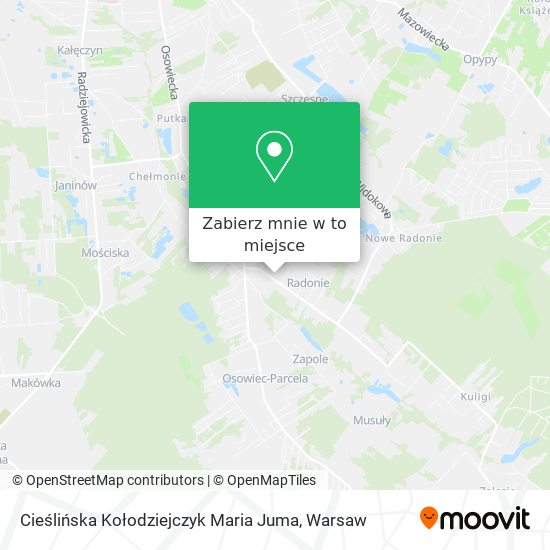 Mapa Cieślińska Kołodziejczyk Maria Juma