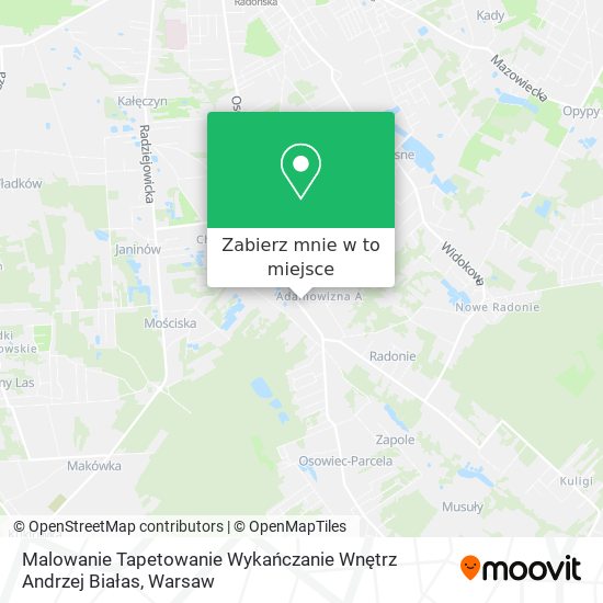 Mapa Malowanie Tapetowanie Wykańczanie Wnętrz Andrzej Białas