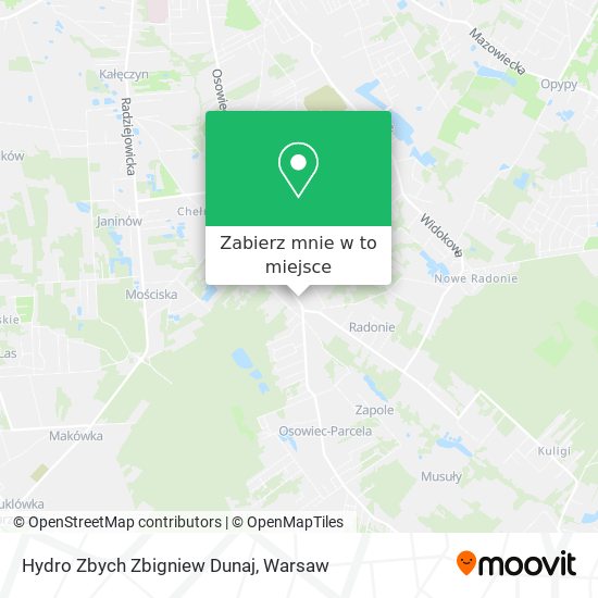 Mapa Hydro Zbych Zbigniew Dunaj