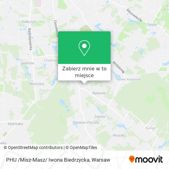 Mapa PHU /Misz-Masz/ Iwona Biedrzycka