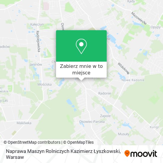 Mapa Naprawa Maszyn Rolniczych Kazimierz Łyszkowski